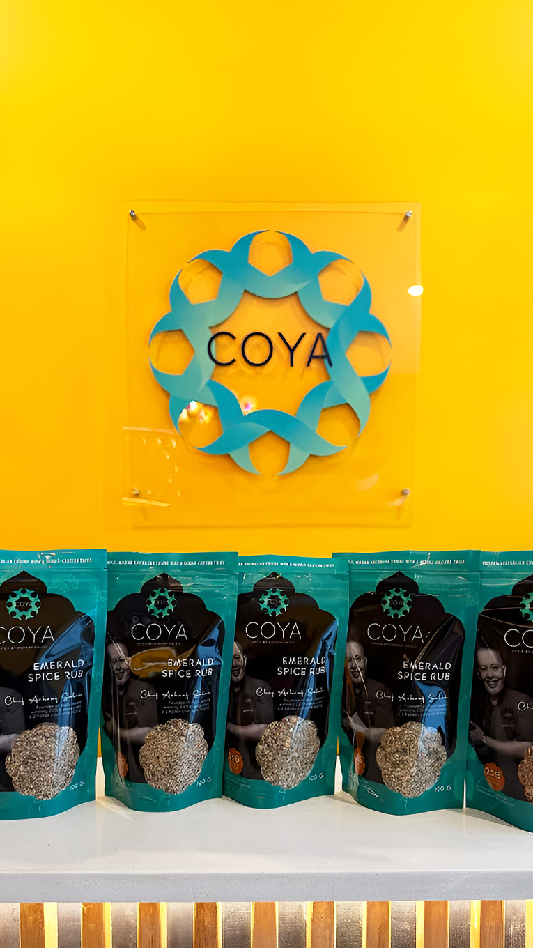 COYA Sydney Spices Packaging Design: Chef Ashraf Saleh’s Signature Range