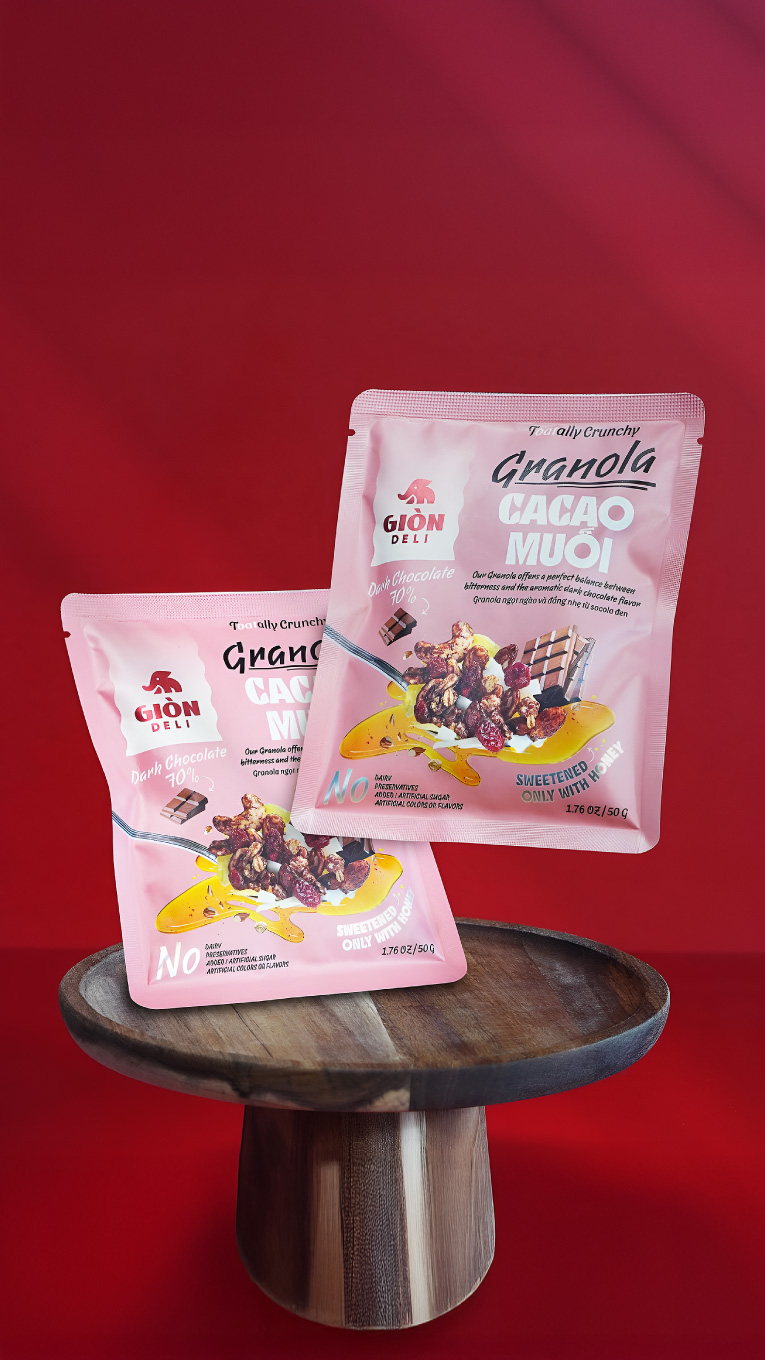Gion Deli Granola Packaging Design: From Bland to Brand‑Star
