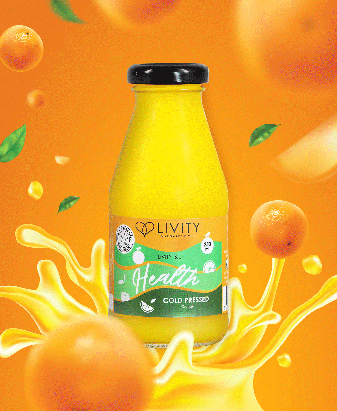 Livity Cold‑Pressed Juice Label Design: A Visual System Across Every Bottle